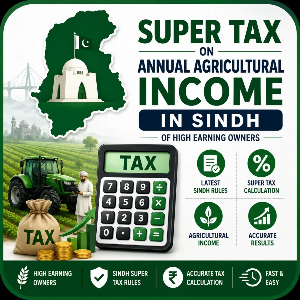Super Tax on Annual Agricultural Income in Sindh of High Earning Owners 17 Super Tax on Annual Agricultural Income in Sindh of High Earning Owners for Tax Year 2025-2026
