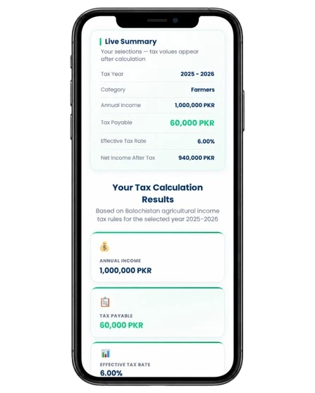 Balochistan Agricultural Income Tax Calculator 2 Balochistan Agricultural Income Tax Calculator