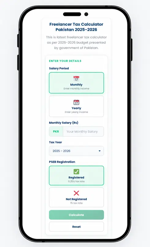 Freelancer Tax Calculator