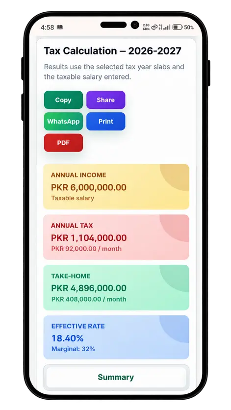 Income Tax Calculator Pakistan 2026-27 | Salary Tax Calculator 3 salary income tax calculator